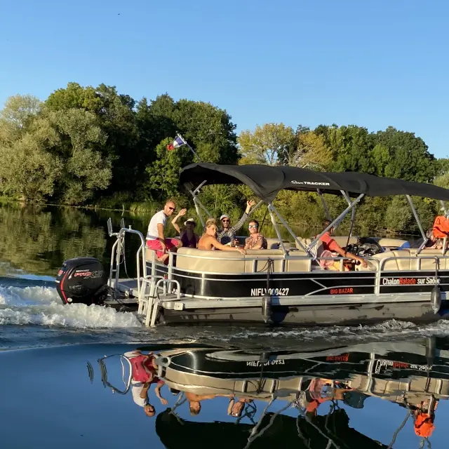 Chalon Balade Sur Saone Bateau Fluvial Navigation 2021 4