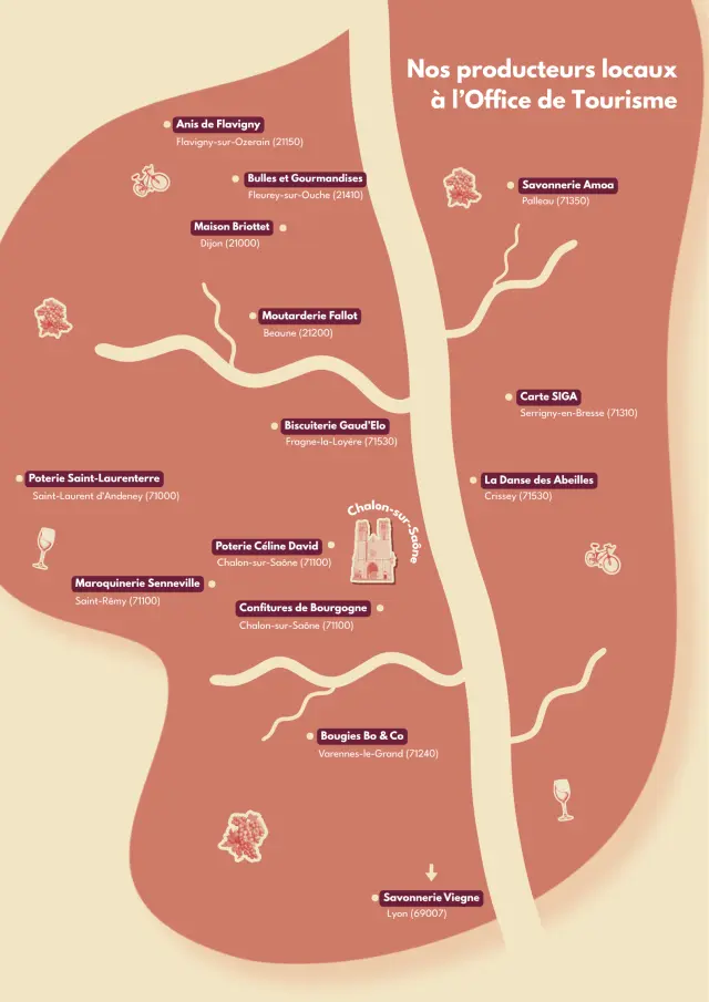 Carte des producteurs locaux