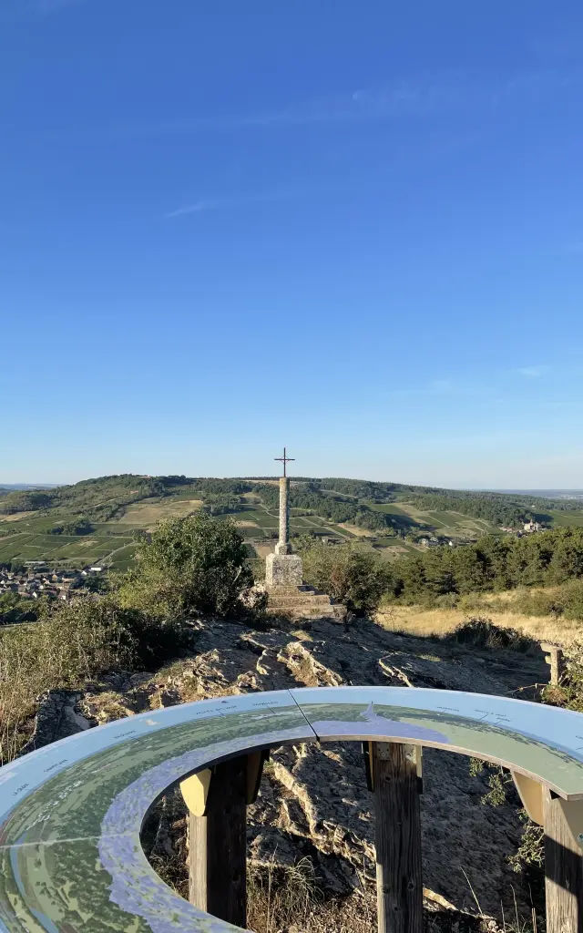 Table d'orientation au Mont-Avril - Saint-Désert