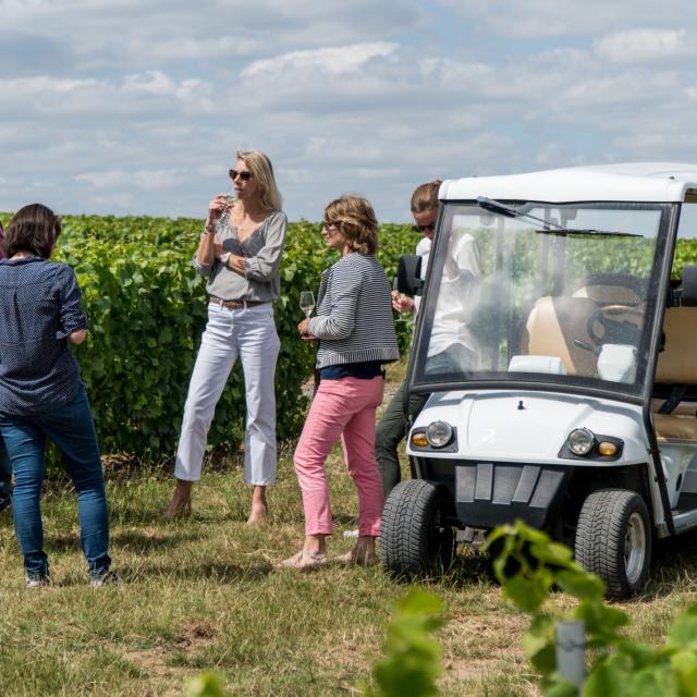 Champagne Bonnevie Bocart Voiturette Electrique Vignoble © Marat Anaev