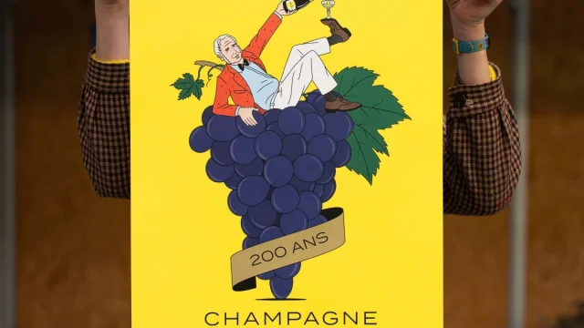 Champagne Joseph Perrier Affiche 200 Ans C William Couvreur