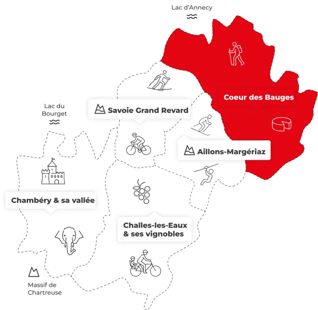 Chambery Carte Coeur Des Bauges