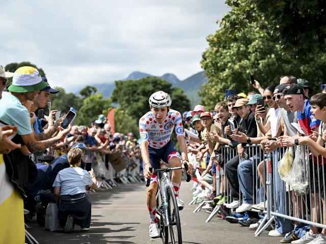 24/07/2025 – Tour de France 2025 – Étape 18 - Vif / Courchevel Col de la Loze (171,5 km) - Lenny MARTINEZ (BAHRAIN VICTORIOUS)