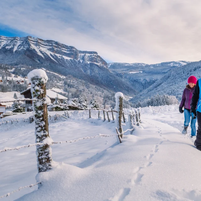 Villages des Entremont sous la neige