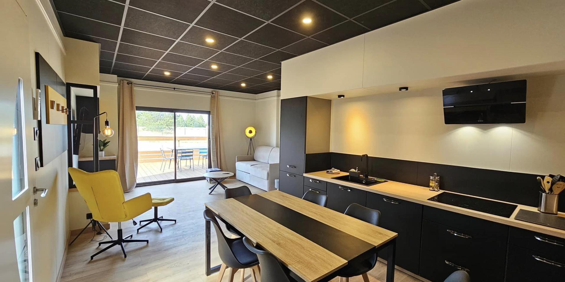 Aerogites Chambley Gite 2 Pour 6 Pers Cuisine Et Salon