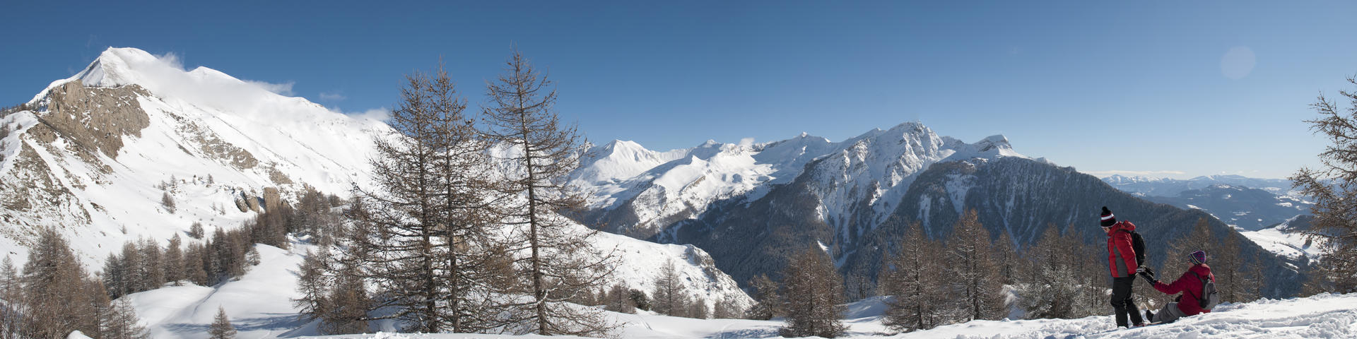 SaintLégerlesMélèzes en hiver Un domaine skiable très nature