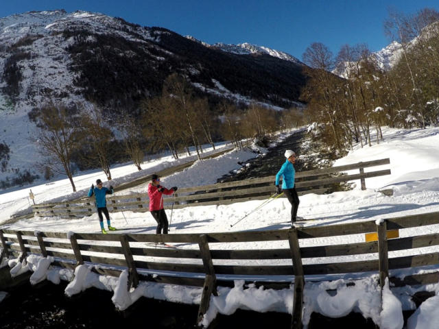 Ski De Fond au dessus de la Séveresse dans Valgaudemar