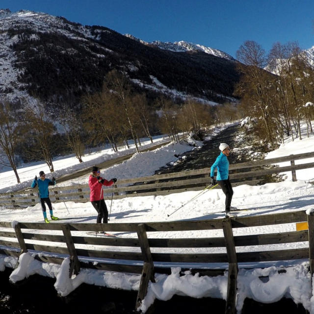 Ski De Fond au dessus de la Séveresse dans Valgaudemar