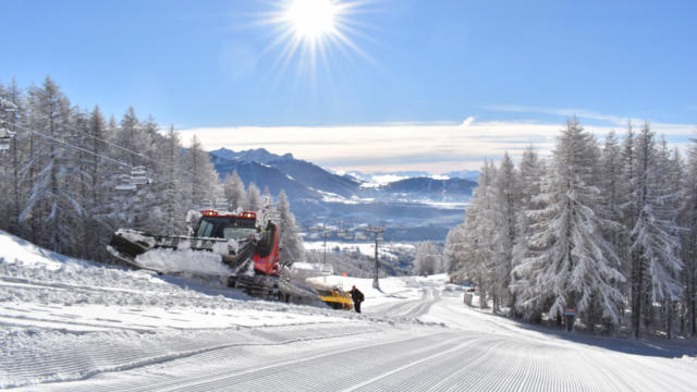 damage des pistes à Chaillol