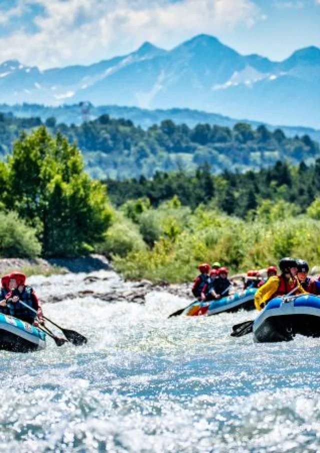 Rafting dans le Drac au printemps