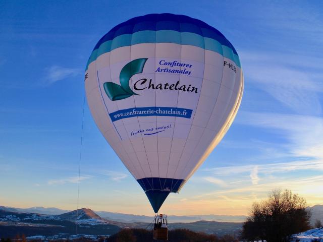Vol en montgolfière en hiver dans le Champsaur