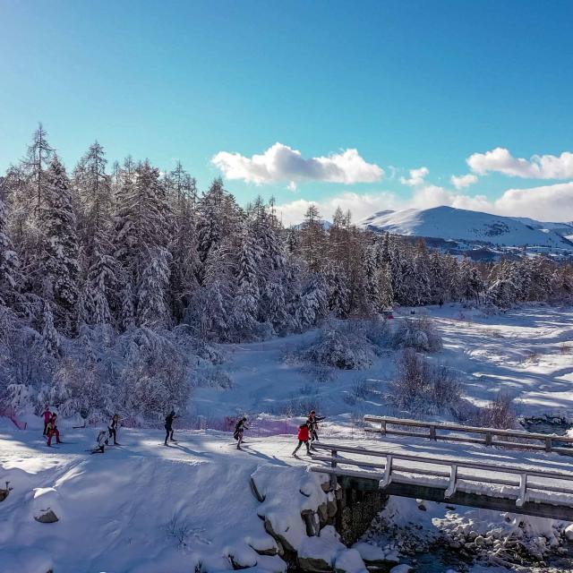 Ski de fond dans la vallée de la Rouanne