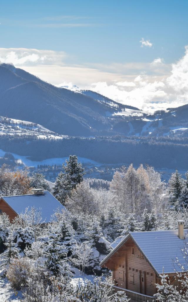 Vue hiver Chaillol 1600