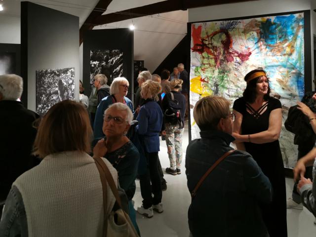 Le Noyer, Hautes-Alpes, 1er juillet 2023 : exposition 
