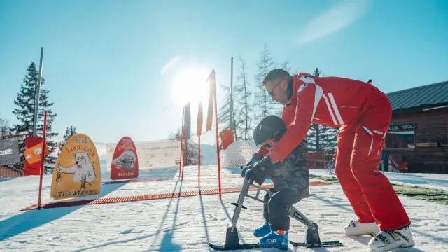 Draisienne sur neige au Piou Piou de Chaillol