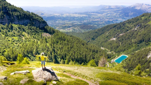 Vue dans le Champsaur depuis Chaillol