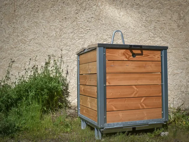 Grutable, point de collecte biodéchet