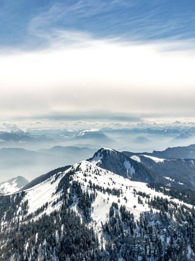 Chartreuse Vue Du Ciel Parapente Hiver
