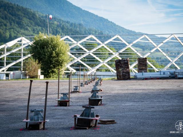 Montage du chapiteau Icare expo - 1er septembre 2022