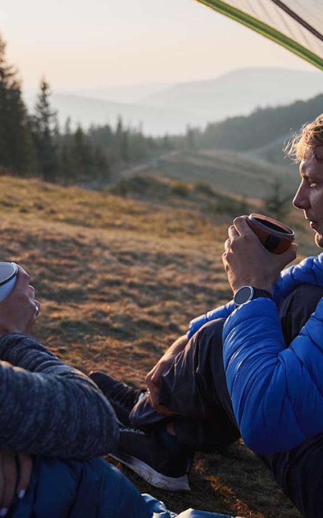 Couple en bivouac