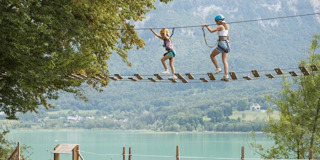 Parcours accrobranche - Accrolac au lac d'Aiguebelette