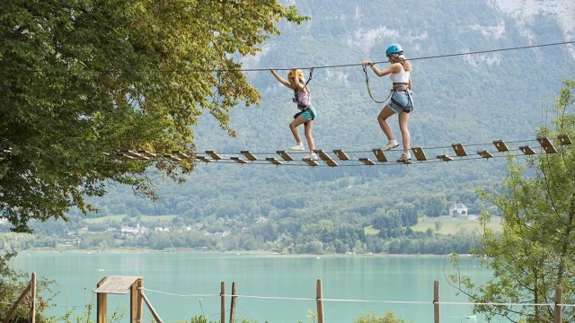 Parcours accrobranche - Accrolac au lac d'Aiguebelette