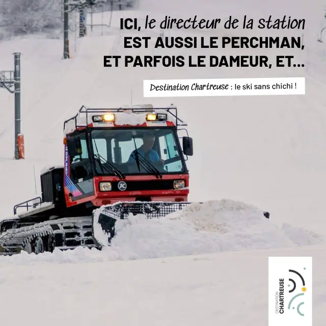 Ski Sans Chichi Directeur Dameur Perchman