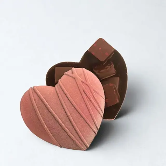 Coeur Chocolat St Valentin Sandrine Chappaz