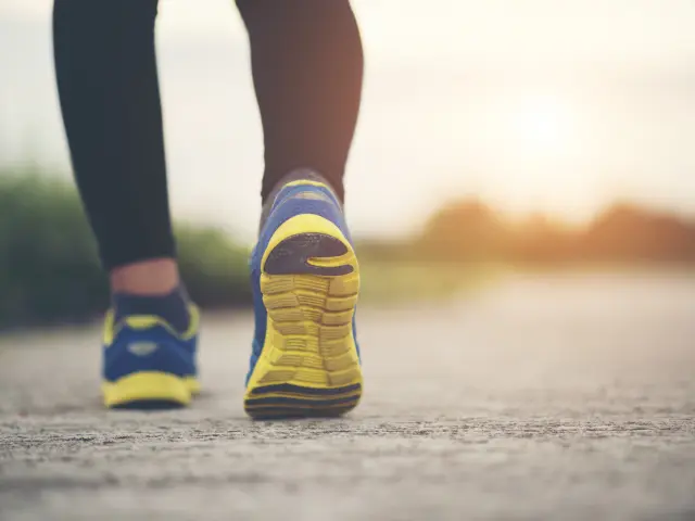 Close Up Running Shoes Fitness Women Training Jogging