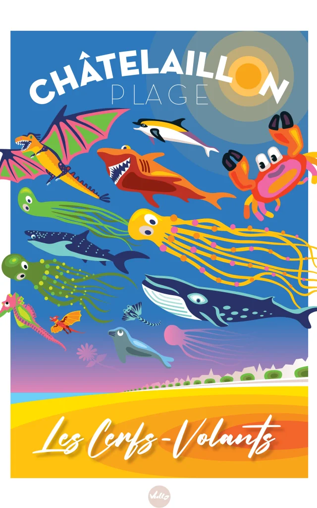 Affiche Cerfs Volants A3