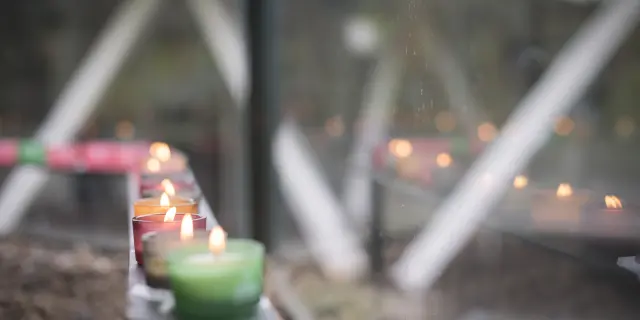 Prayer intentions deposited in the kiosk at Cité Saint-Pierre