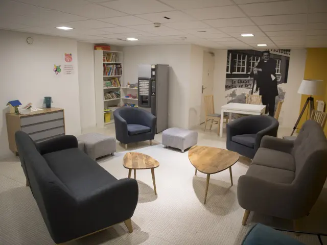 Living space in a residential pavilion