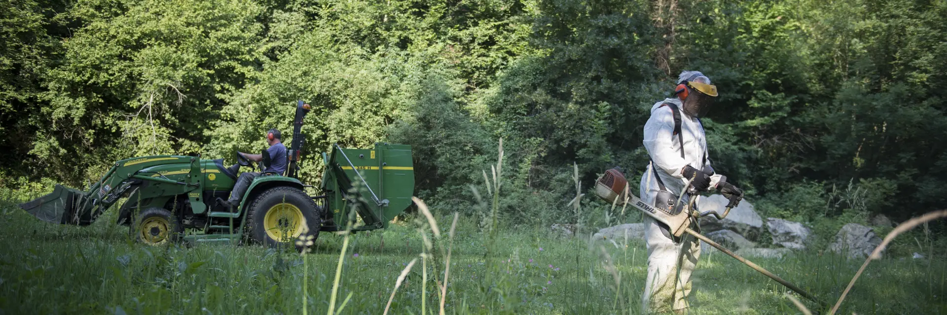 De groenafdeling in actie