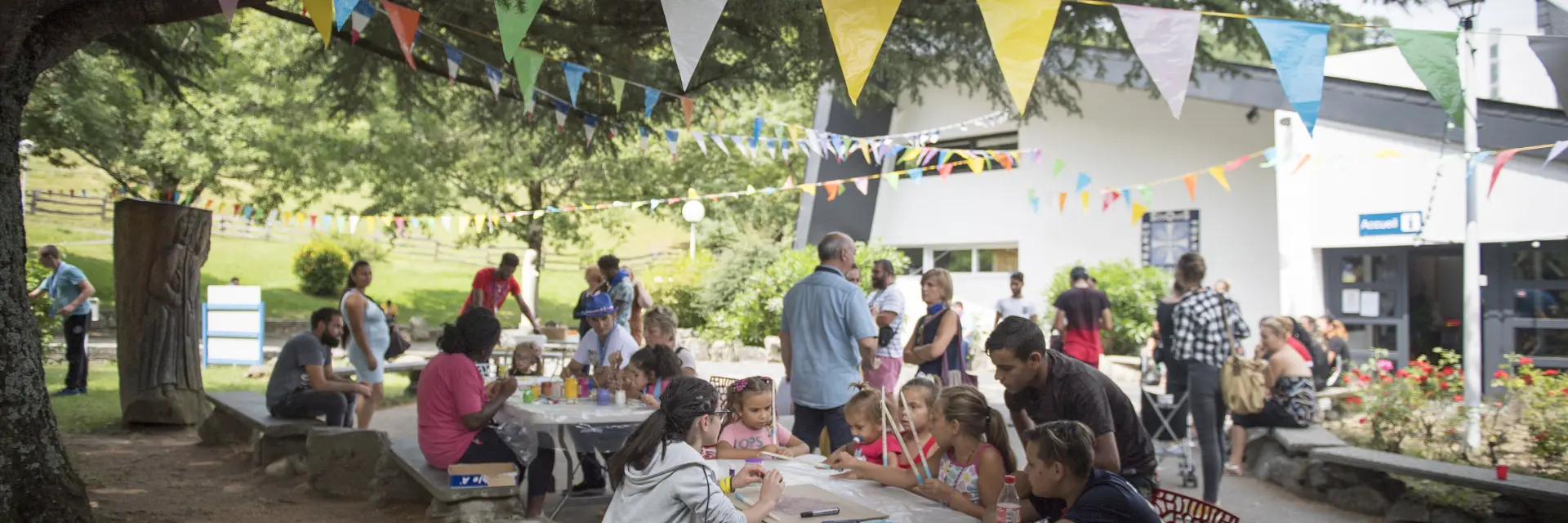 Pilgrims play on the square in front of Saint Peter's Square