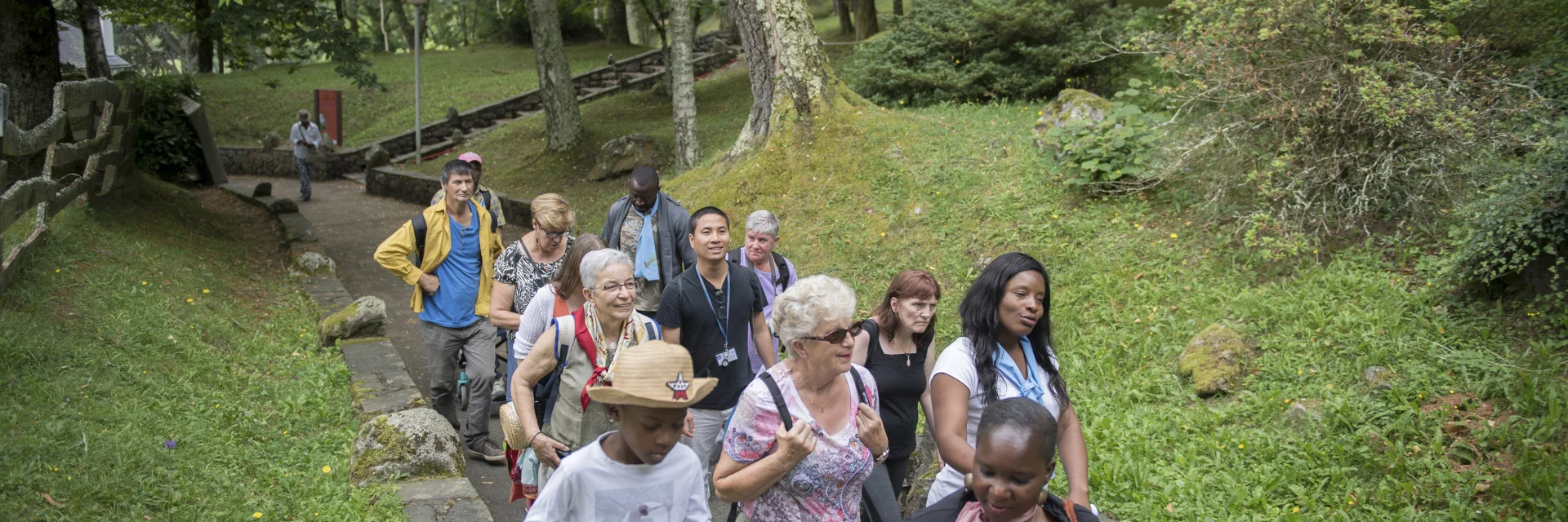 Un groupe en visite à la Cité Saint-Pierre