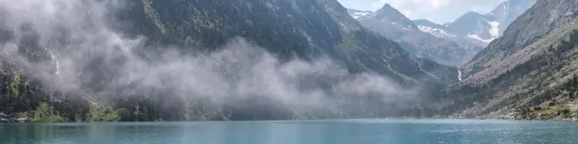 Uitzicht op het Gaube meer