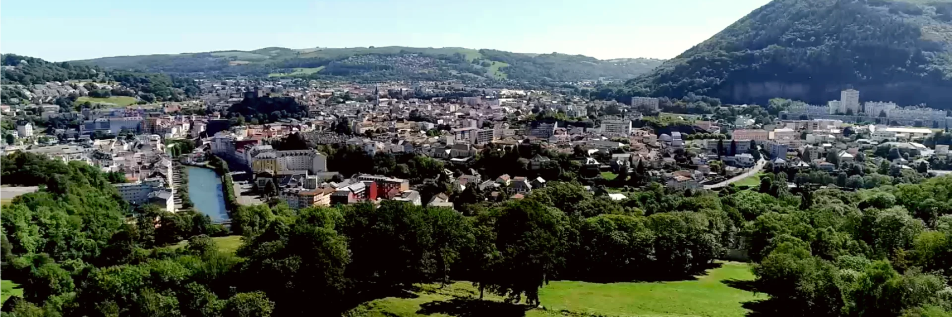 Aerial view of Lourdes