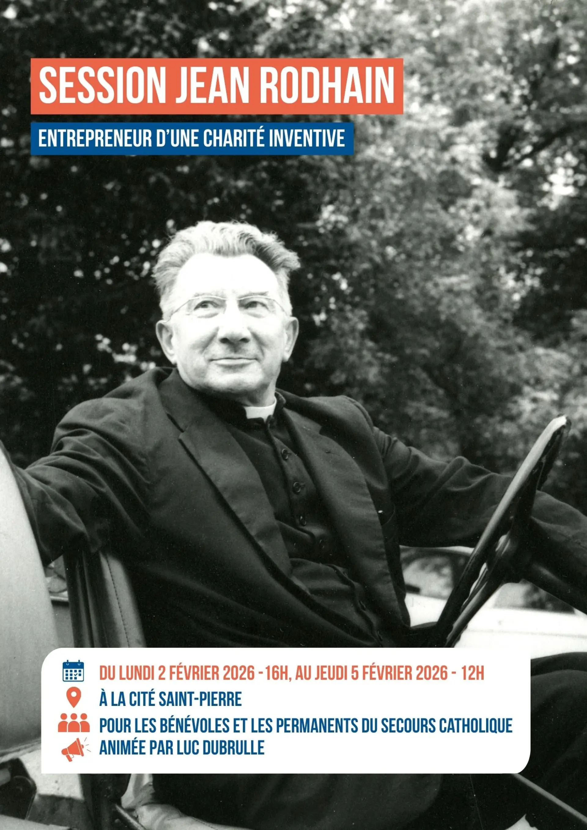 2ème édition de la session Jean Rodhain animée par le père Luc Dubrulle