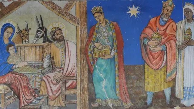 Une peinture de la nativité exposée au Castel de la Cité Saint-Pierre