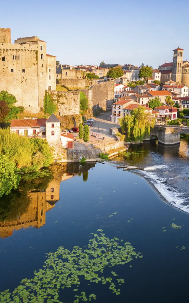 View of Clisson, the Italian jewel of the Nantes vineyards