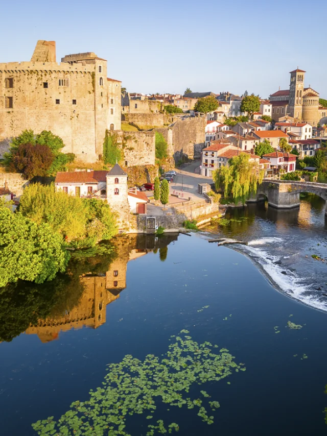 View of Clisson, the Italian jewel of the Nantes vineyards