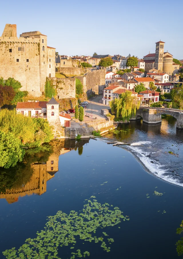 View of Clisson, the Italian jewel of the Nantes vineyards