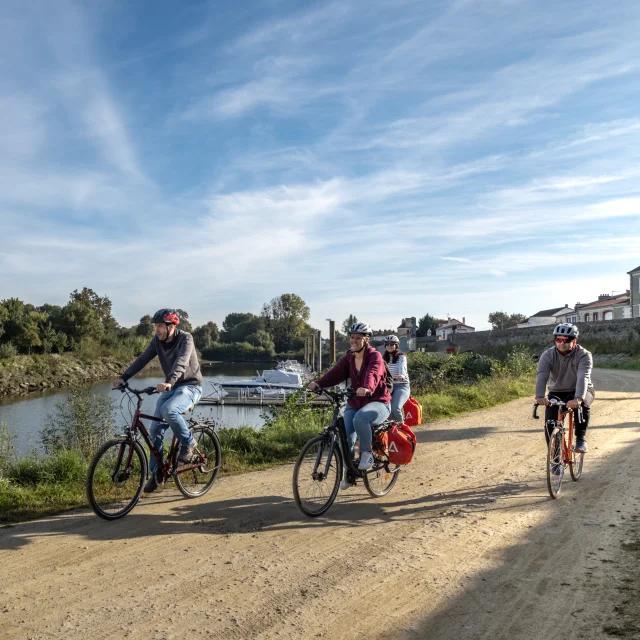 Activités dans le Vignoble Nantais : balade à vélo sur la Loire à vélo avec Talbicyclette