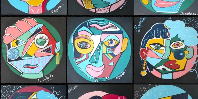 Team Building Art Create a collective fresco Trombinoscope Picasso