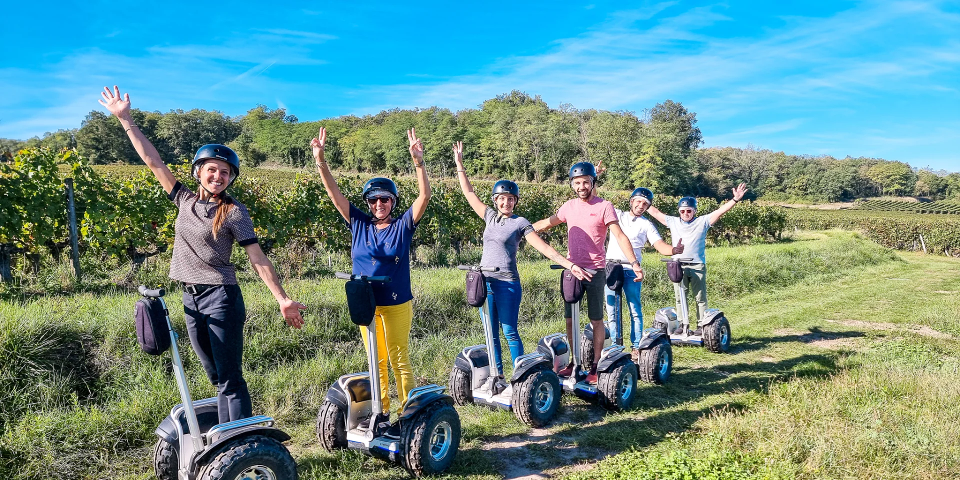 Activité team building dans le vignoble nantais : Balade en gyropodes dans les vignes du Muscadet