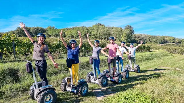 Activité team building dans le vignoble nantais : Balade en gyropodes dans les vignes du Muscadet