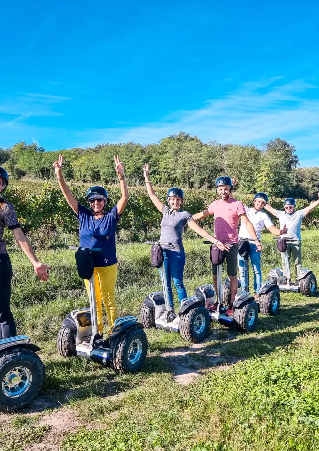 Activité team building dans le vignoble nantais : Balade en gyropodes dans les vignes du Muscadet