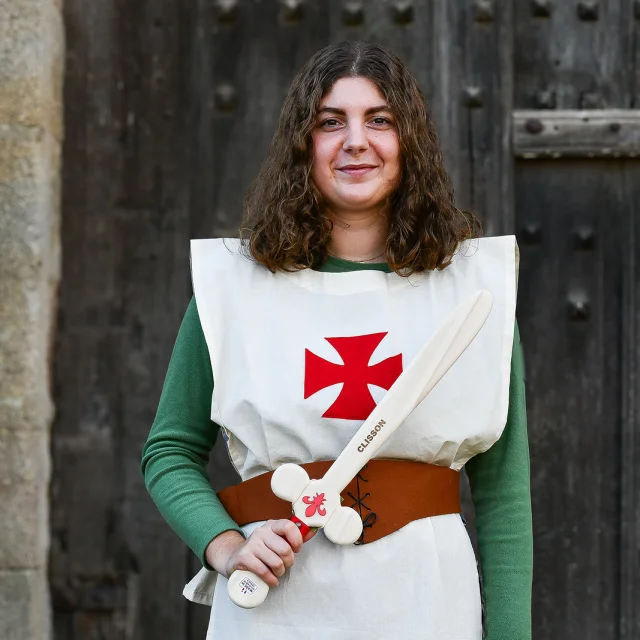 The Tourist Office shop, Clisson souvenirs: wooden toys for children, knight costumes