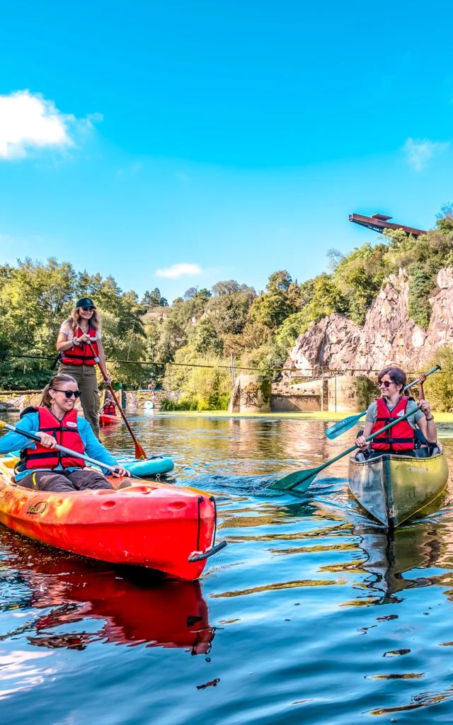 Our must-sees: the Pont Caffino site, its canoeing leisure centre, and a view of the Porte-vue lookout.