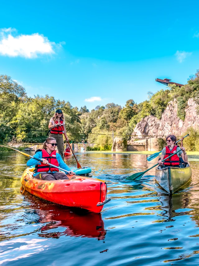 Our must-sees: the Pont Caffino site, its canoeing leisure centre, and a view of the Porte-vue lookout.